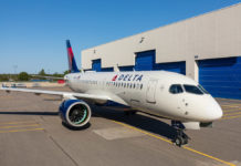 Airbus A220-100 в ливрее Delta Air Lines