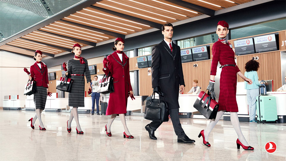 Новая форма бортпроводников Turkish Airlines