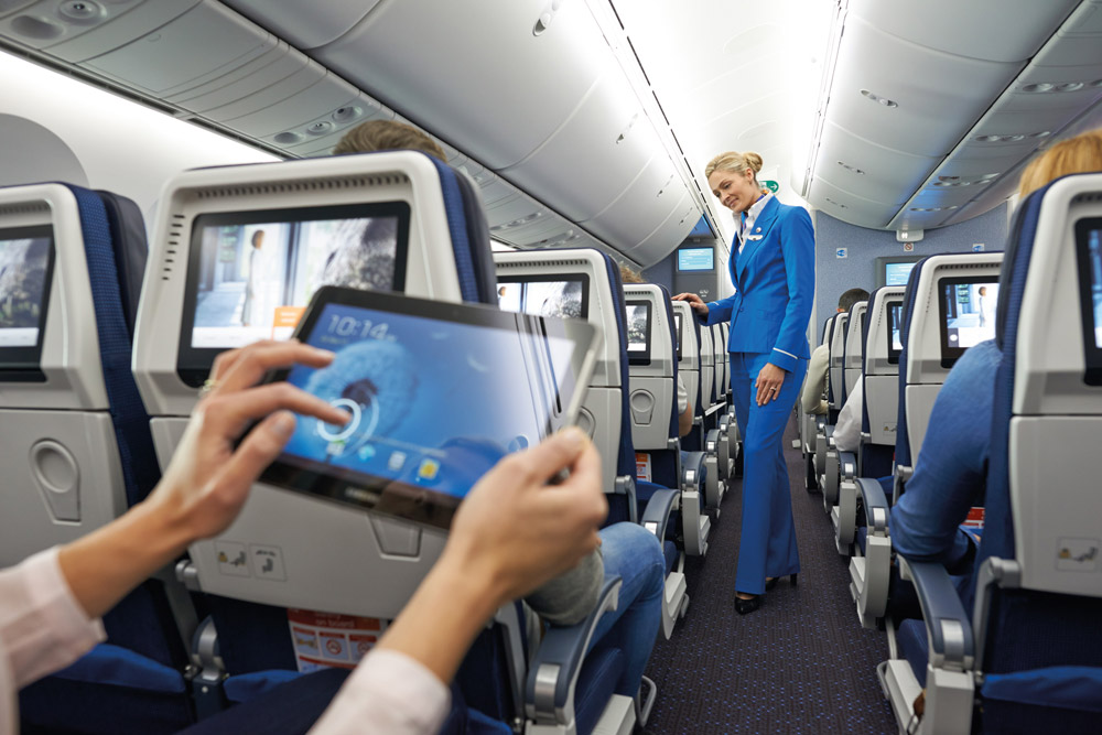 Обслуживание пассажиров KLM