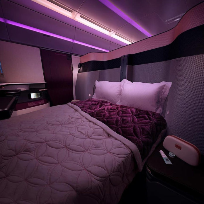 Бизнес-класс Qatar Airways Qsuite. Фото авиакомпании