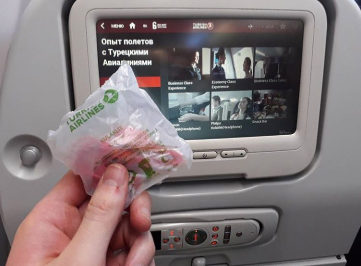 Бортовая система развлечений в самолете Turkish Airlines