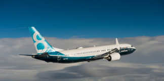 Boeing 737 MAX 8 в полете