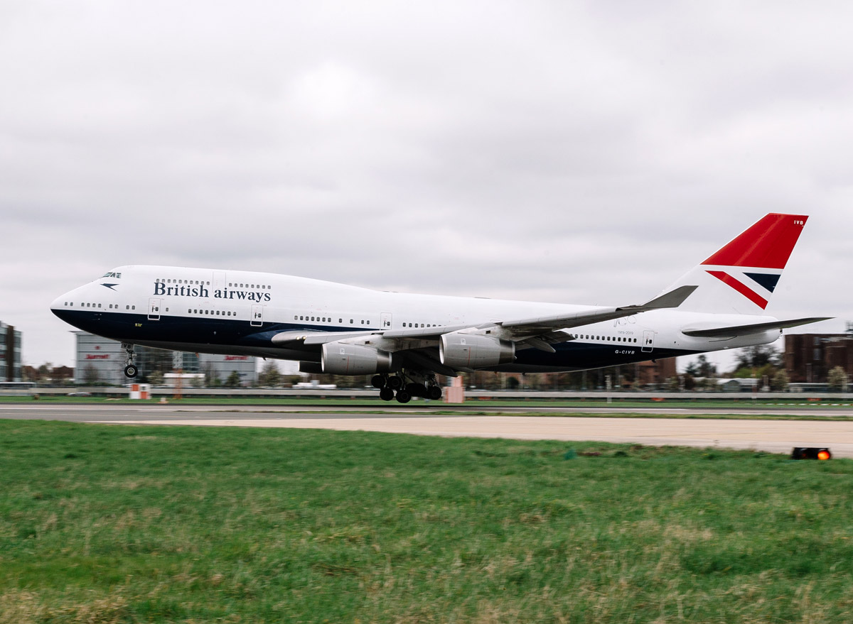Boeing 747-400 в ретро-ливрее Negus. Фото: British Airways