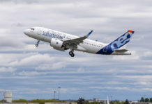 Первый полет Airbus A319neo с двигателями Pratt & Whitney GTF