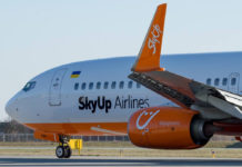 Boeing 737-800 авиакомпании SkyUp