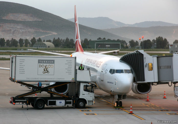 Boeing 737-800 Turkish Airlines в аэропорту Бодрум