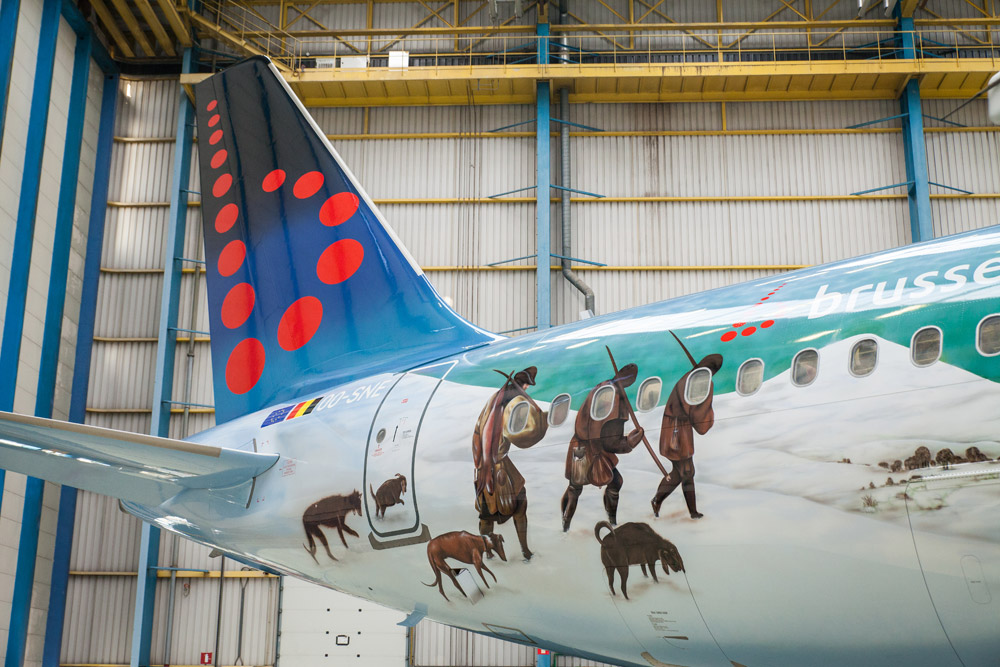 A320 Brussels Airlines в ливрее Bruegel