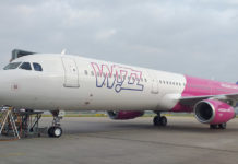 Airbus A321 Wizz Air с регистрацией HA-LTI