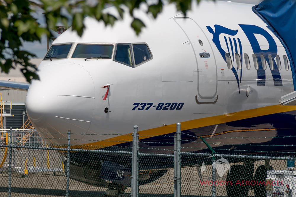 Boeing 737 MAX 200 Ryanair с обозначением 737-8200