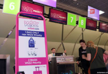 Регистрация пассажиров Wizz Air в аэропорту