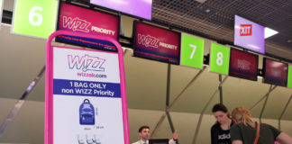 Регистрация пассажиров Wizz Air в аэропорту