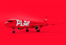 Airbus A321 в ливрее PLAY