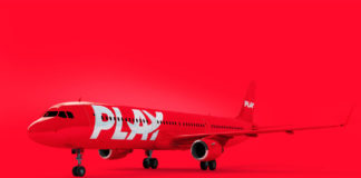 Airbus A321 в ливрее PLAY