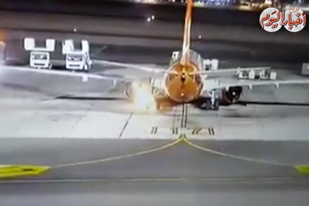 Огонь на основной стойке шасси Boeing 737-800 SkyUp