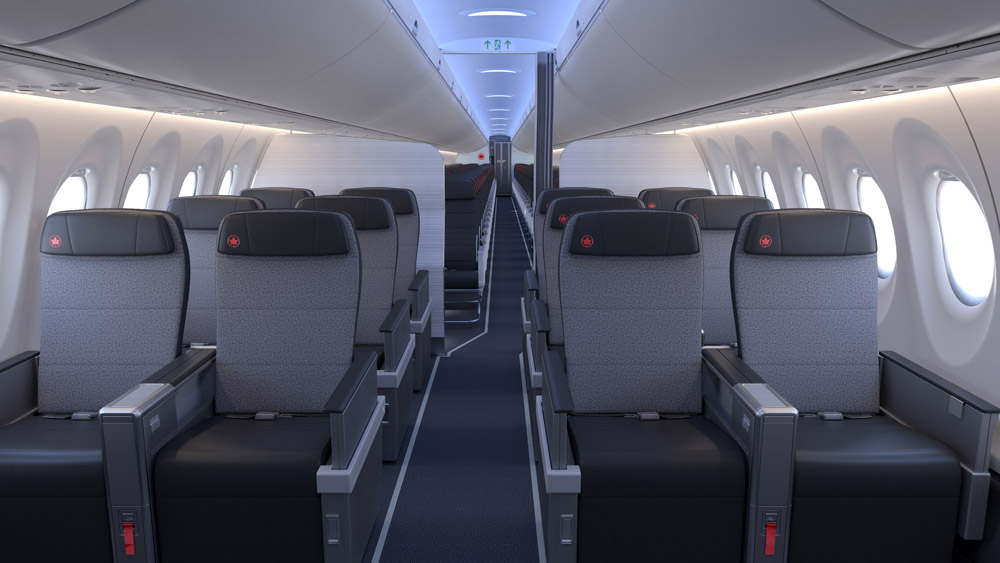 Бизнес-класс в A220-300 Air Canada