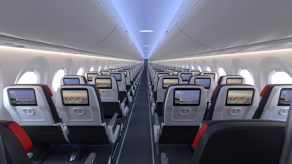 Эконом-класс в A220-300 Air Canada