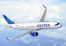 Airbus A321XLR в ливрее United Airlines