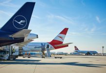 Самолеты Lufthansa, Austrian Airlines и Swiss