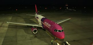 Буксировка Airbus A320 Wizz Air