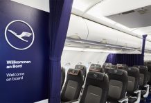 Салон Airbus A320neo Lufthansa