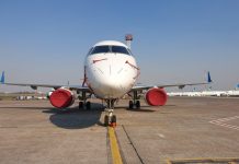 Embraer 190 МАУ подготовлен к хранению в аэропорту Борисполь