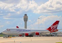 Boeing 747-400 Virgin Atlantic в аэропорту Орландо