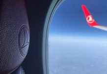 Вид из окна самолета Turkish Airlines