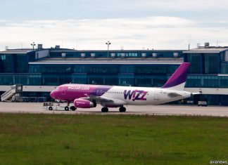 Airbus A320 Wizz Air в аэропорту Катовице