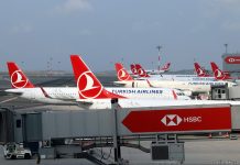 Флот Turkish Airlines в аэропорту Стамбула