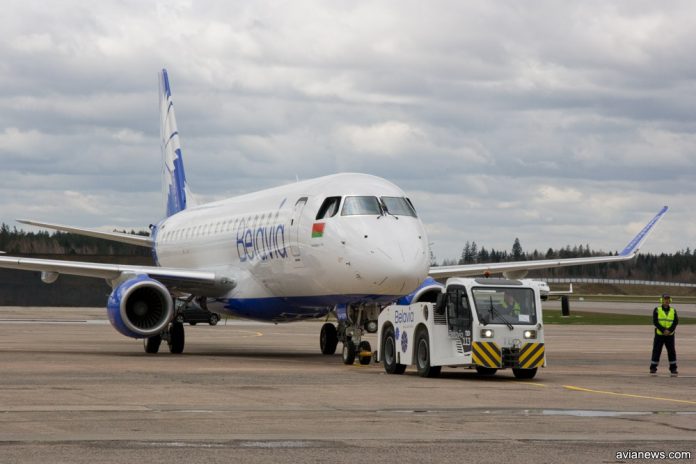 Буксировка Embraer 175 