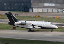 Летающая скорая помощь Bombardier Challenger 604 с регистрацией D-AFAD