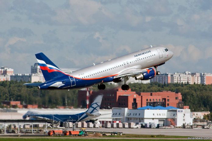 Взлет Airbus A320 