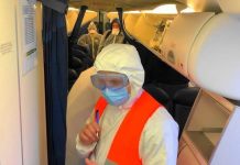 Салон Embraer 190 МАУ, который выполнял чартерный рейс для футболистов