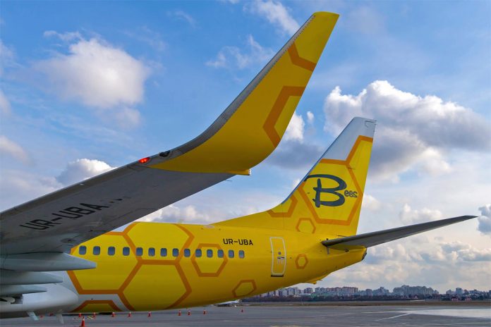 Хвост самолета Bees Airline