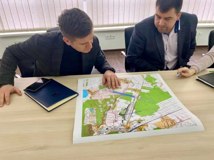 Карта с предложенным местом для нового аэропорта Закарпатья