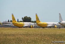 Самолеты Bees Airline в аэропорту Монпелье Медитеране
