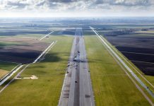 Ремонт полосы Polderbaan в аэропорту Амстердама Схипхол