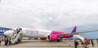 Airbus A321 Wizz Air Abu Dhabi в аеропорту Бориспіль