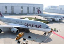 Авиалайнеры-гиганты Airbus A380 Qatar Airways