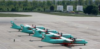 Самолеты ATR 72-600 "Роза Ветров", которые используются для региональных рейсов