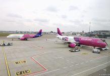 Самолеты Wizz Air в аэропорту "Киев" Жуляны