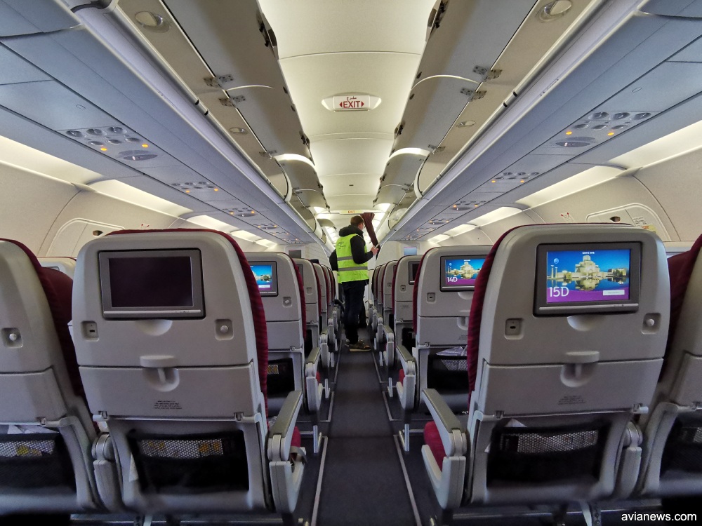 Эконом-класс в Airbus A320 Qatar Airways