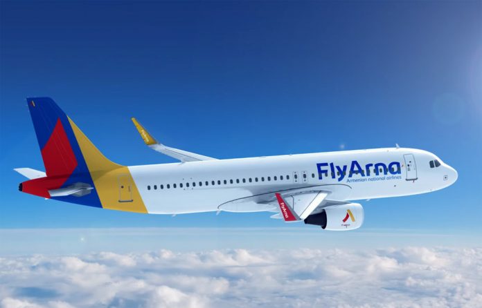 Визуализация самолета в ливрее Fly Arna
