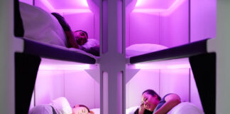 Концепція спальних місць Skynest у літаках Air New Zealand