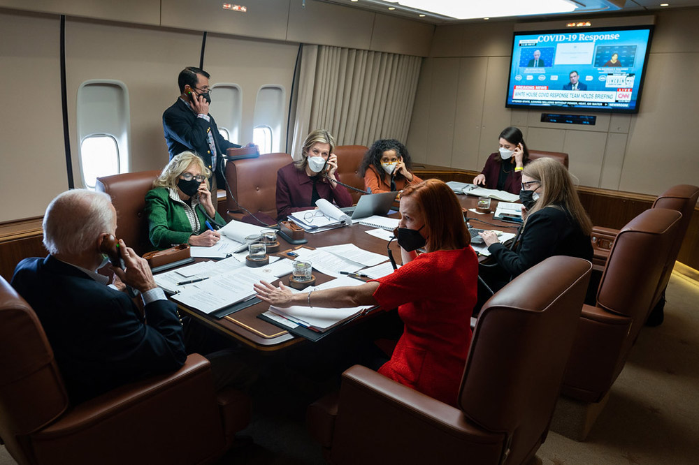 Конференц-зал в літаку VC-25A Air Force One