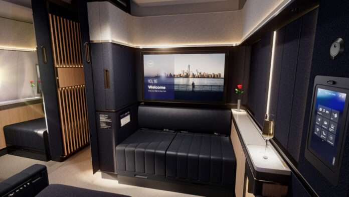 Каюта першого класу Suite Plus Lufthansa