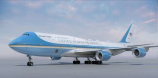 Нова ліврея літака президента США VC-25B Air Force One, яку схвалив Джо Байден