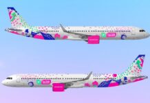 Вариант экологичной ливреи для самолета Wizz Air Airbus A321neo. Работа участника конкурса