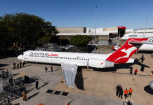 Boeing 717 VH-NXI Blue Mountains Qantas