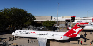 Boeing 717 VH-NXI Blue Mountains Qantas